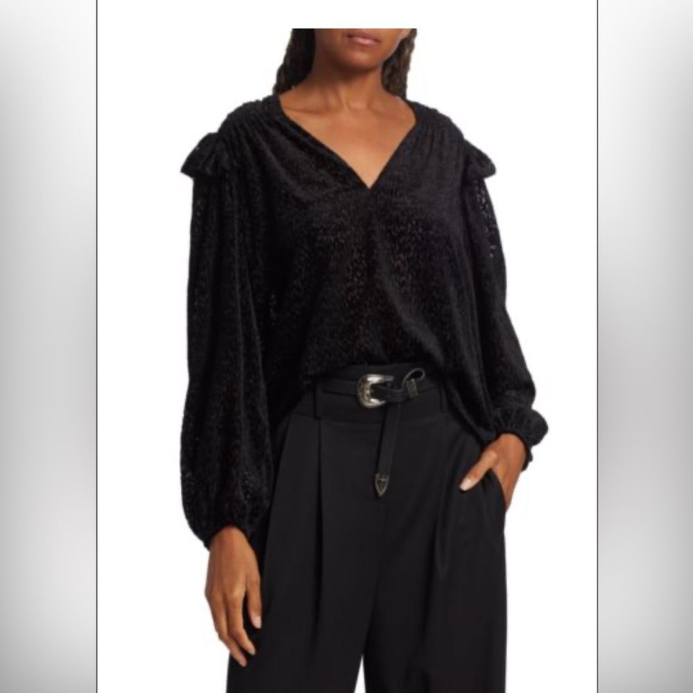 NWT, Tanya Taylor Lucy top 🖤 black 🖤 XS